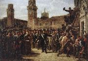 Vincenzo Giacomelli Daniele Manin and the Insurgents Capture the Arsenal oil painting